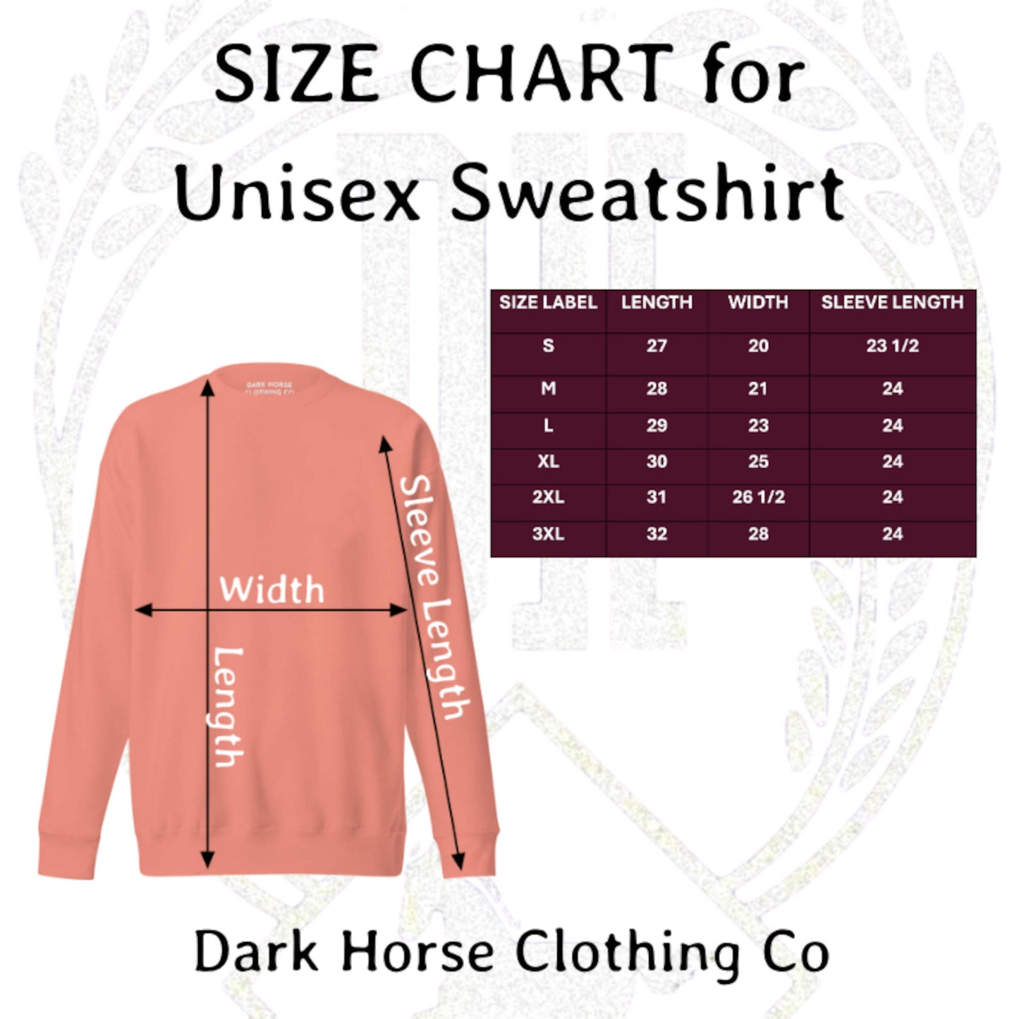 Dark Horse Clothing Co - White Logo Unisex Sweatshirt