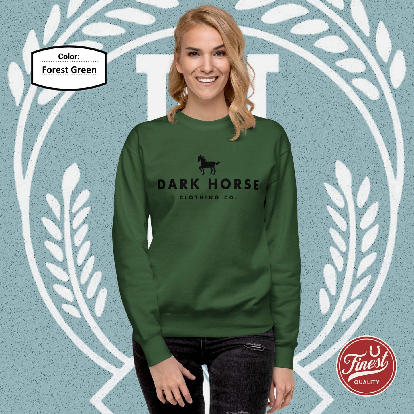 Dark Horse Clothing Co - Black Logo Unisex Sweatshirt