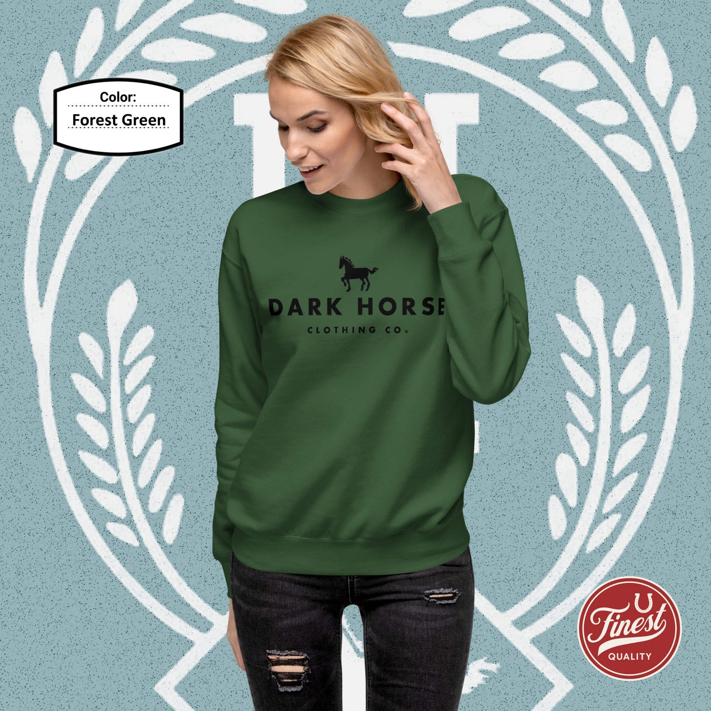 Dark Horse Clothing Co - Black Logo Unisex Sweatshirt