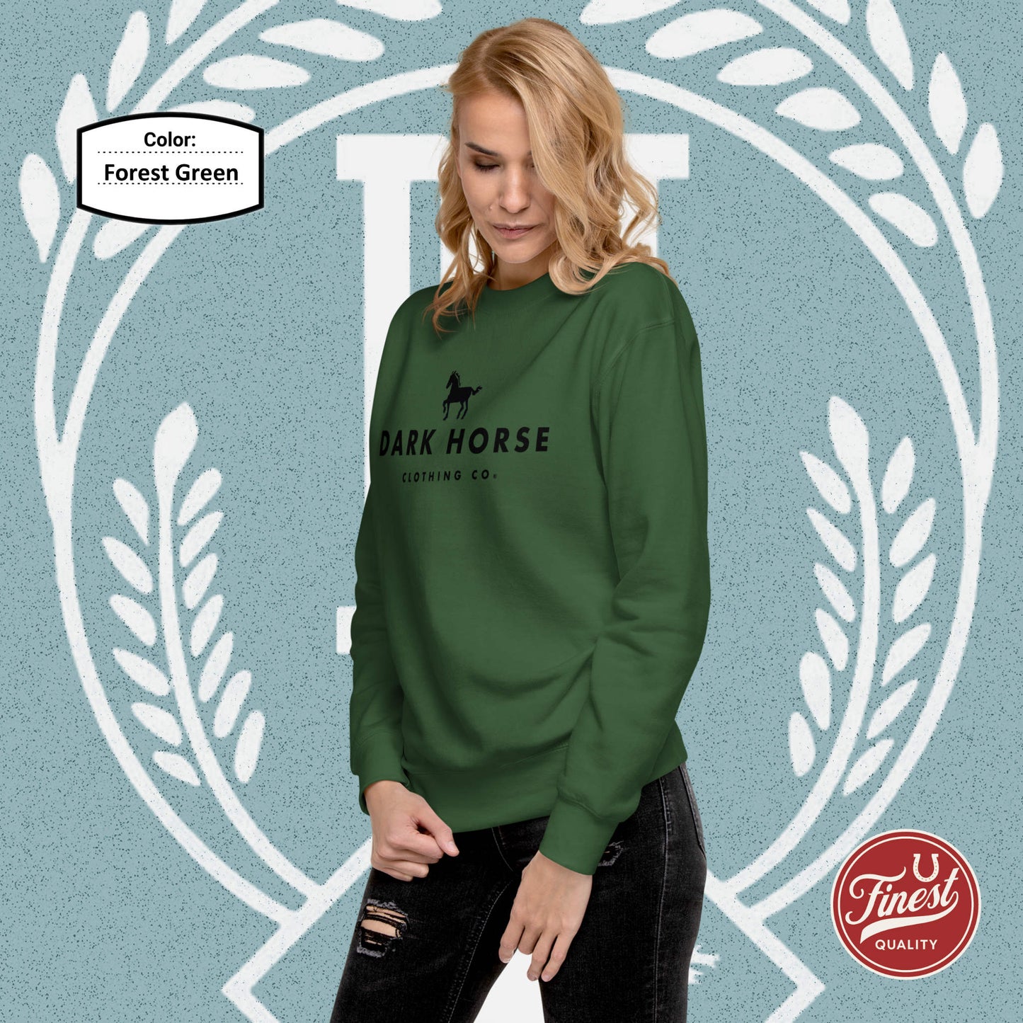 Dark Horse Clothing Co - Black Logo Unisex Sweatshirt