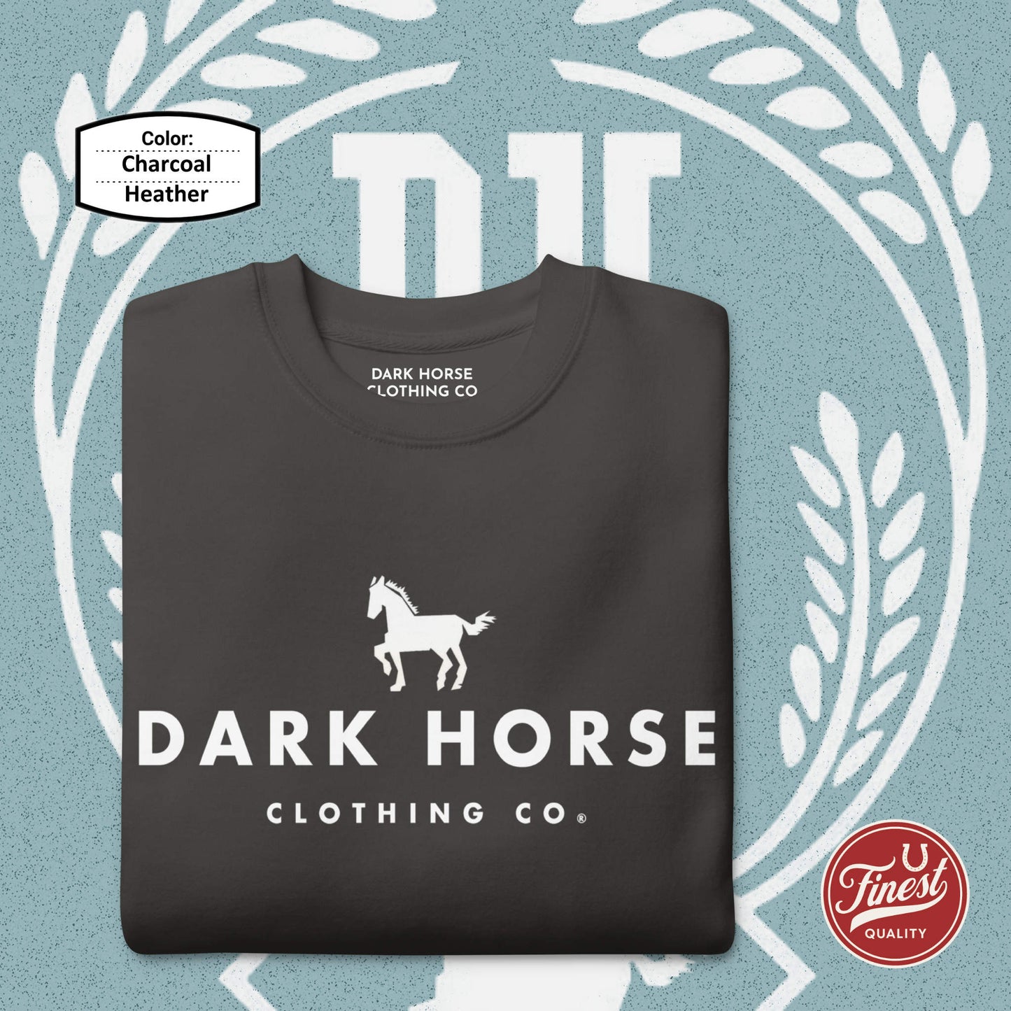 Dark Horse Clothing Co - White Logo Unisex Sweatshirt