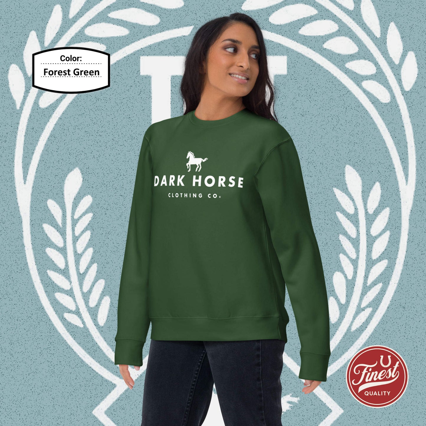 Dark Horse Clothing Co - White Logo Unisex Sweatshirt