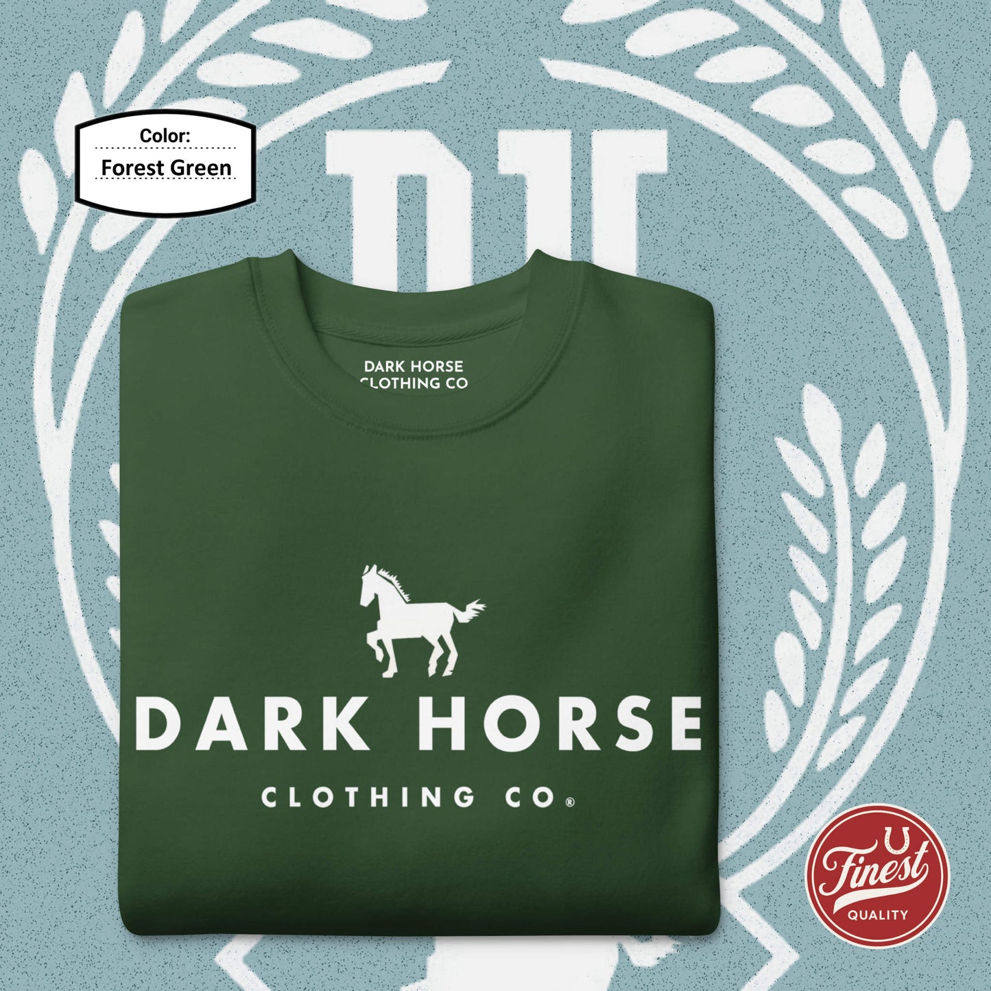Dark Horse Clothing Co - White Logo Unisex Sweatshirt