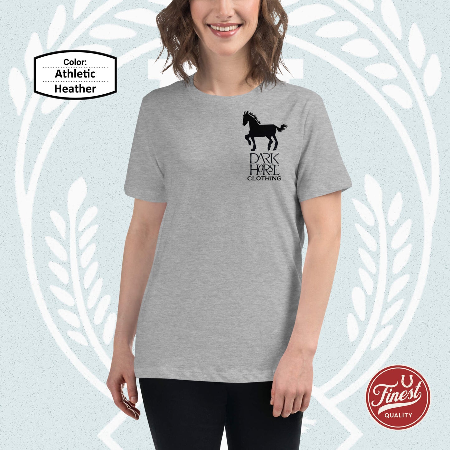 Dark Horse Fun Big Black Logo - Women's Short Sleeve Comfortable T-Shirt