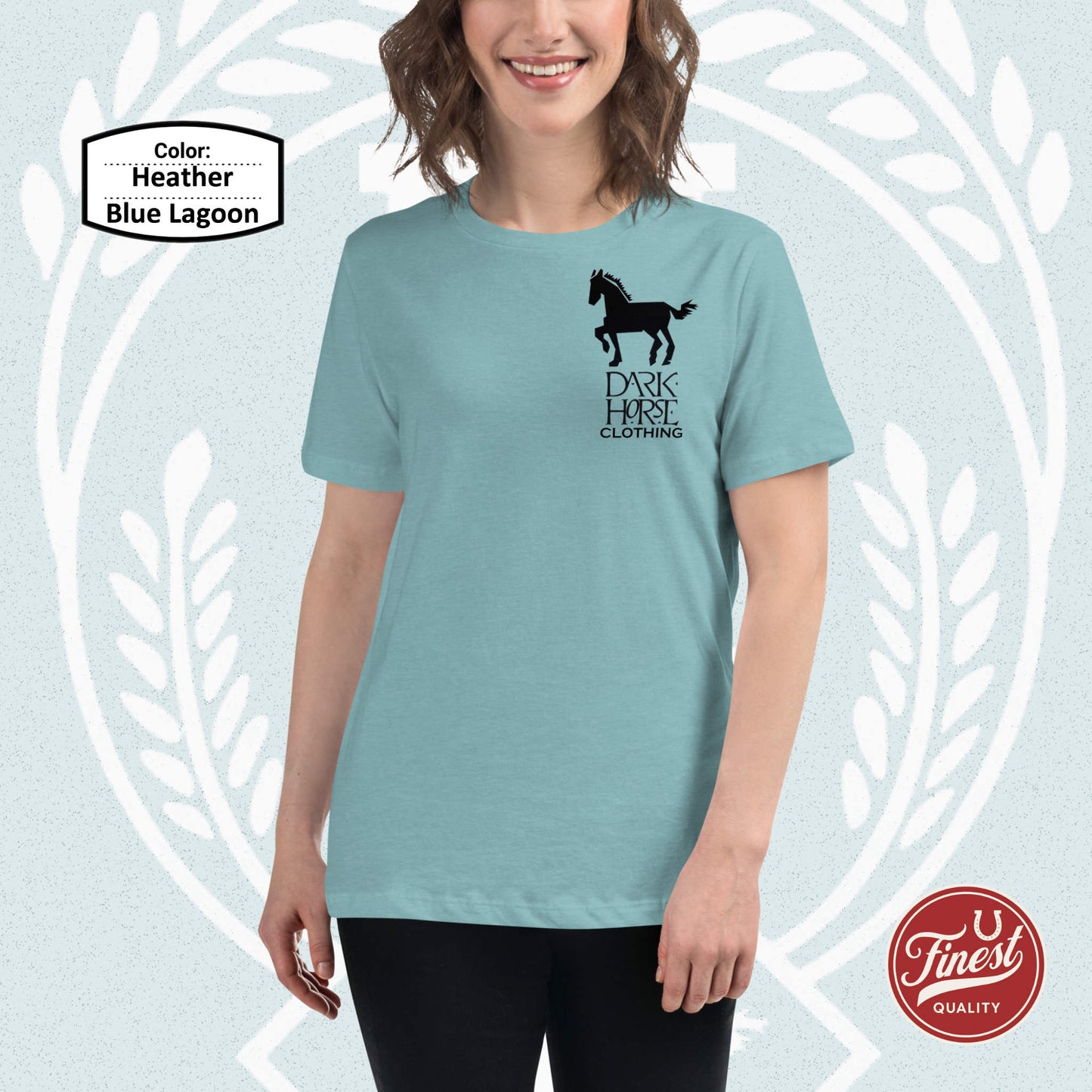 Dark Horse Fun Big Black Logo - Women's Short Sleeve Comfortable T-Shirt