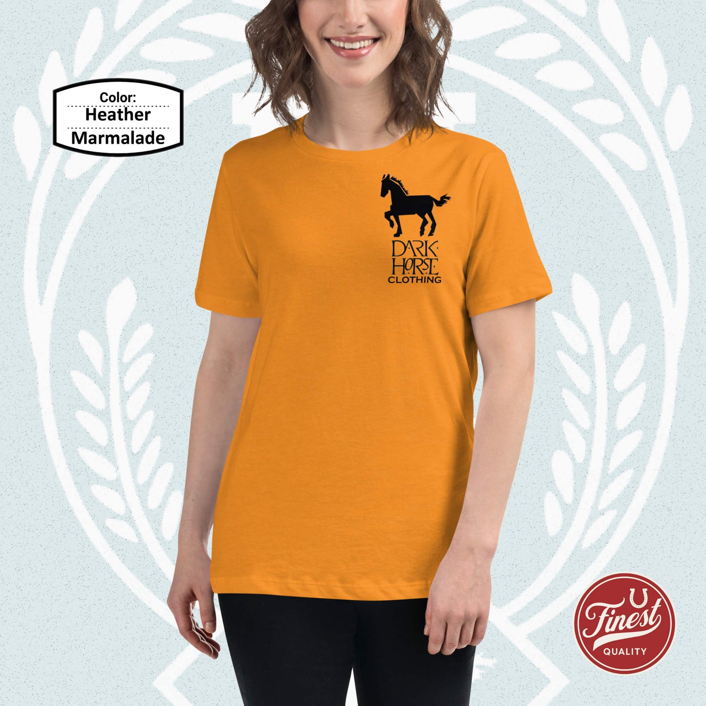 Dark Horse Fun Big Black Logo - Women's Short Sleeve Comfortable T-Shirt