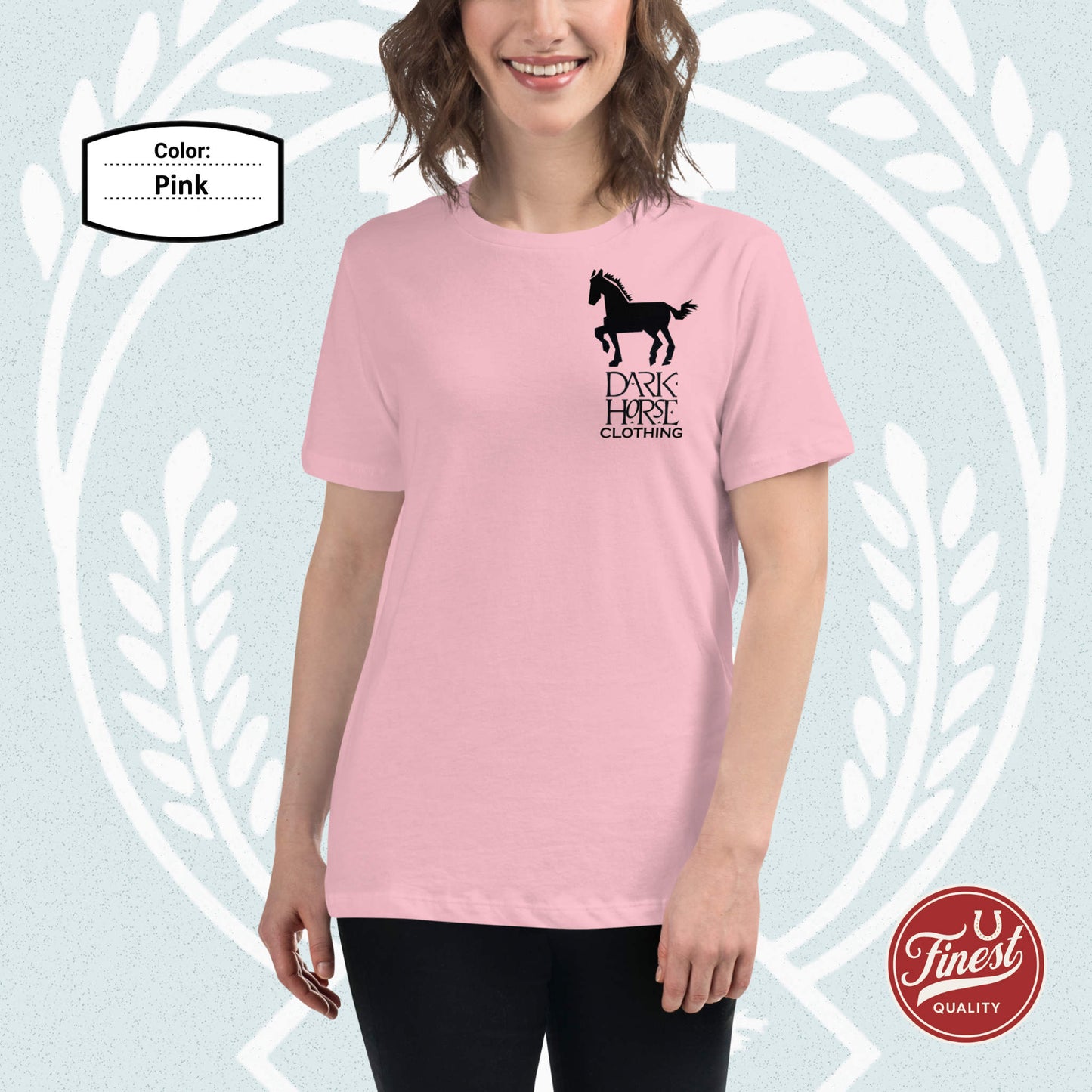 Dark Horse Fun Big Black Logo - Women's Short Sleeve Comfortable T-Shirt
