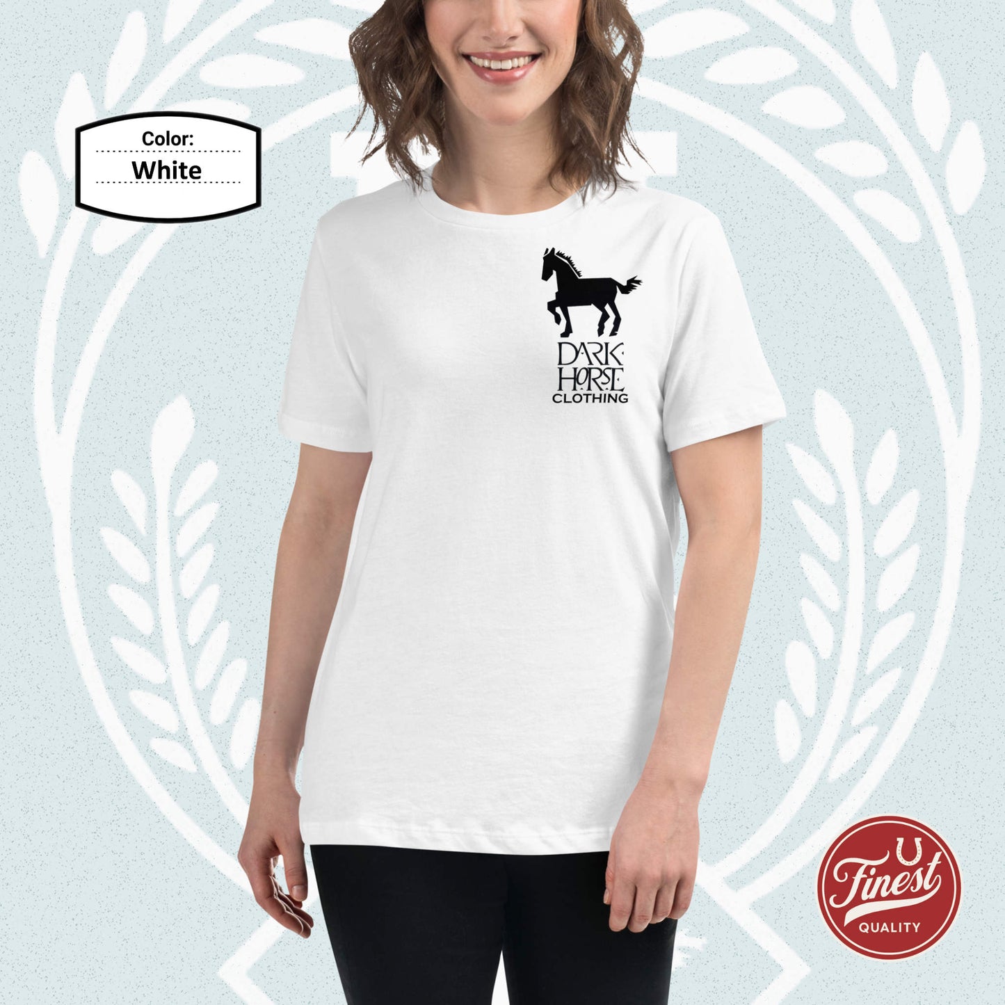 Dark Horse Fun Big Black Logo - Women's Short Sleeve Comfortable T-Shirt