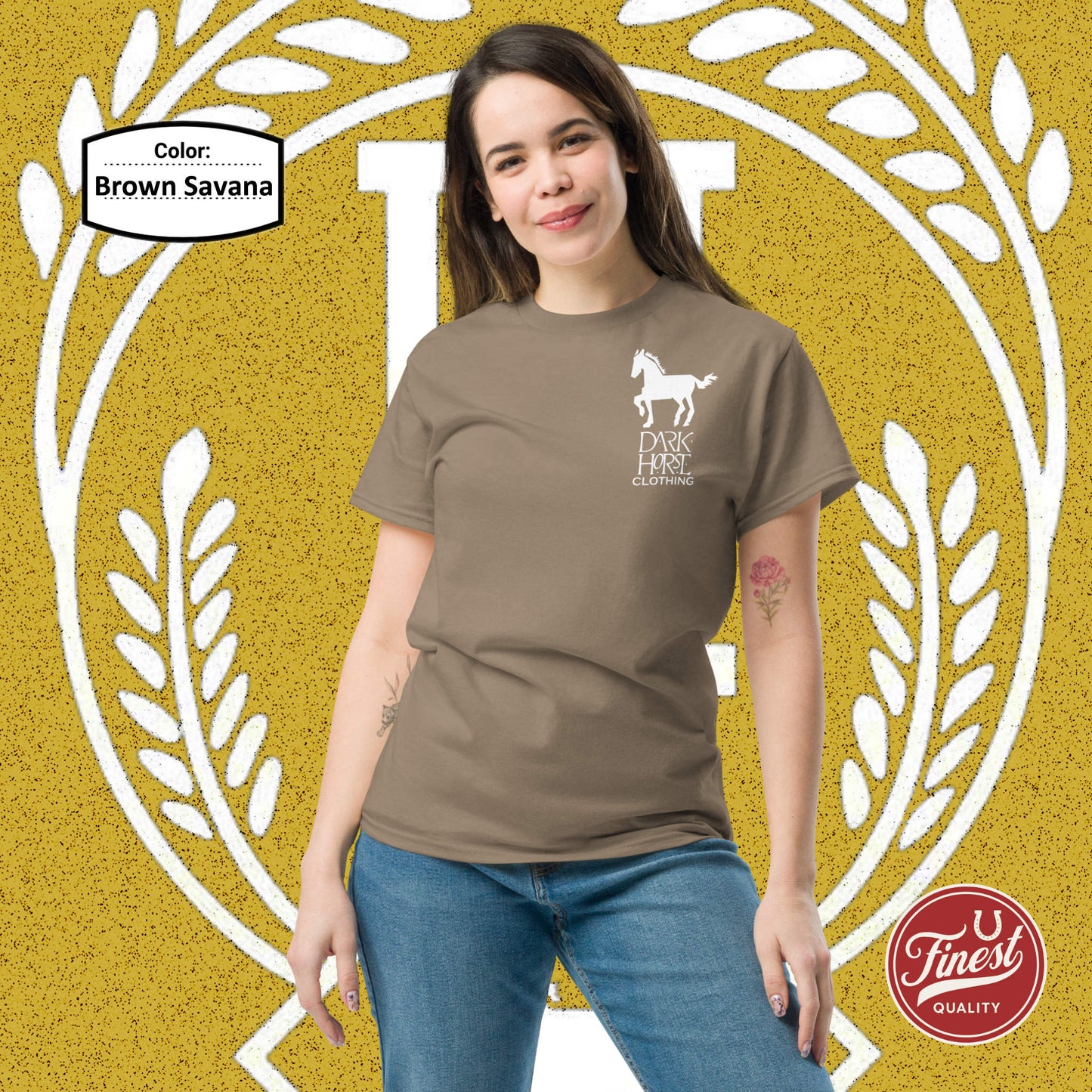 Dark Horse Fun Big White Logo - Unisex Classic Tee T-Shirt