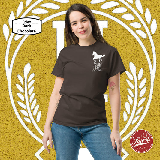 Dark Horse Fun Big White Logo - Unisex Classic Tee T-Shirt