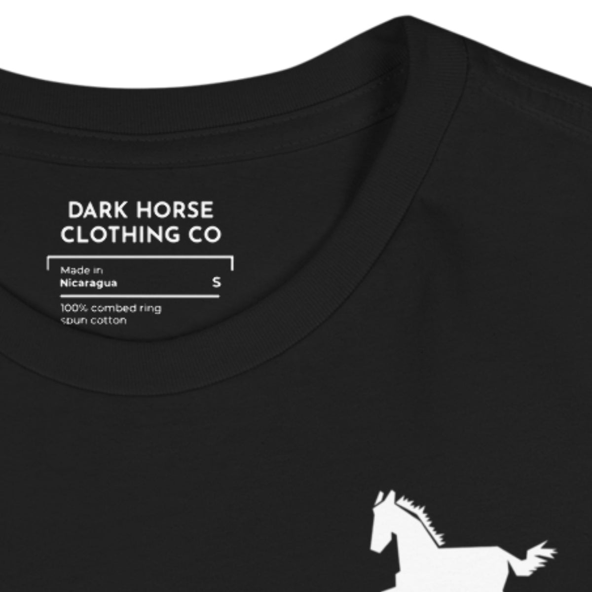 Dark Horse Fun Big White Logo - Women's Short Sleeve Comfortable T-Shirt