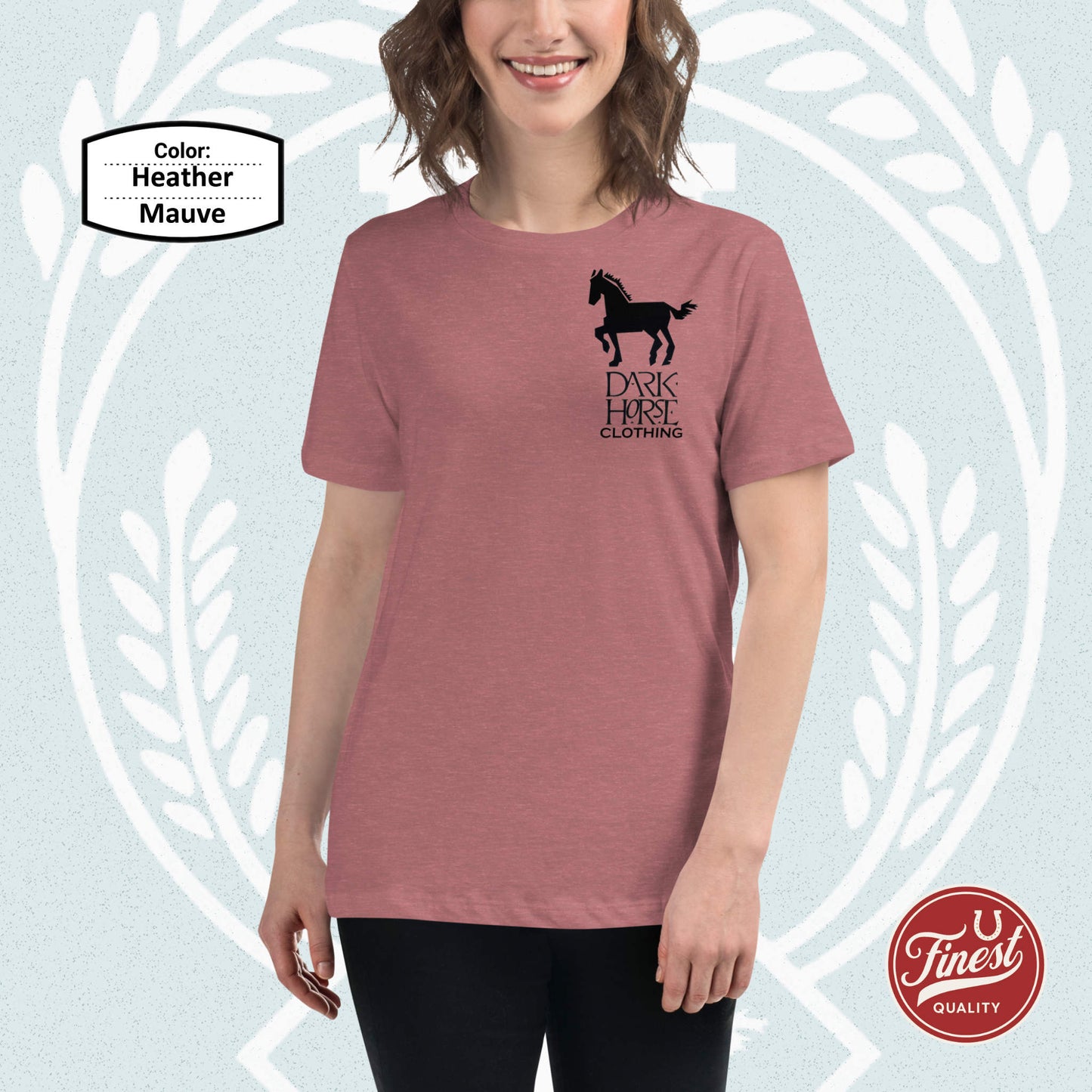 Dark Horse Fun Big Black Logo - Women's Short Sleeve Comfortable T-Shirt