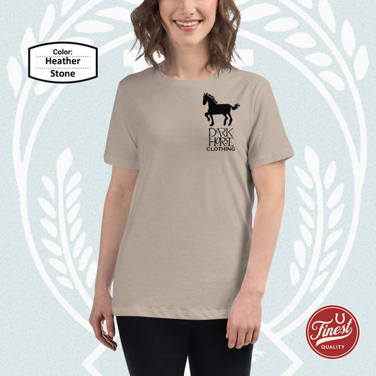 Dark Horse Fun Big Black Logo - Women's Short Sleeve Comfortable T-Shirt