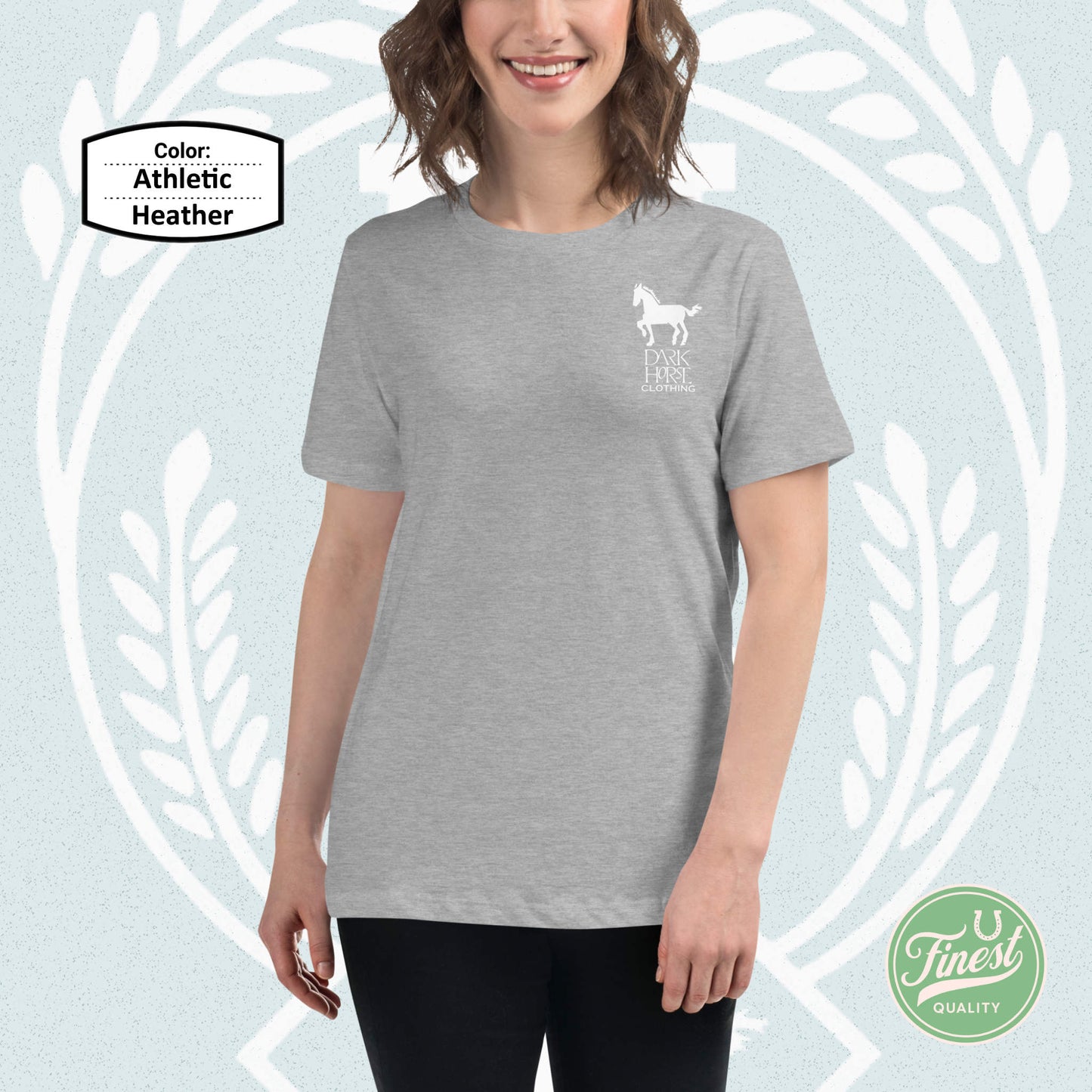 Dark Horse Original White Logo - Women's Short Sleeve Comfortable T-Shirt