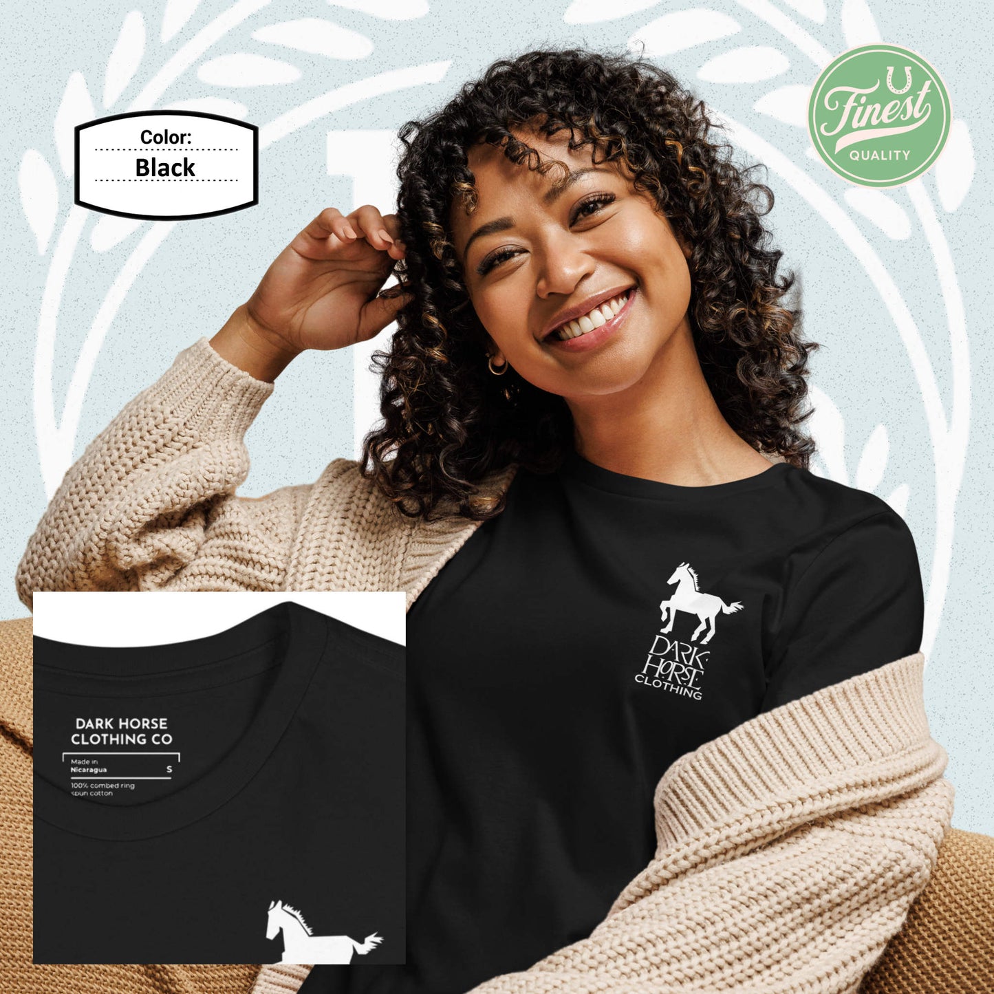 Dark Horse Original White Logo - Women's Short Sleeve Comfortable T-Shirt