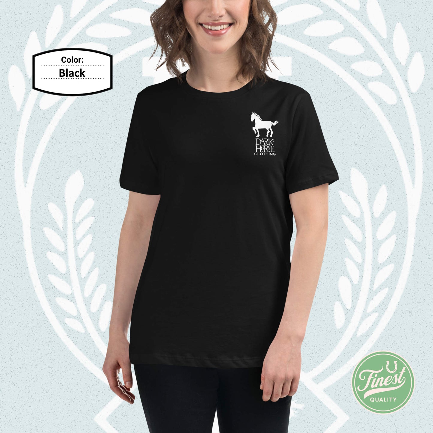 Dark Horse Original White Logo - Women's Short Sleeve Comfortable T-Shirt