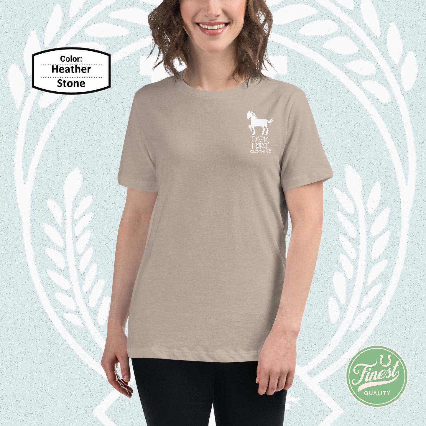 Dark Horse Original White Logo - Women's Short Sleeve Comfortable T-Shirt